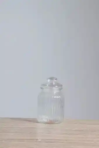 Sheet Street Ribbed glass storage jar offer