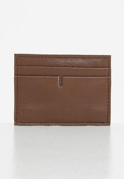 Superbalist Jason leather cardholder with money clip - brown offer