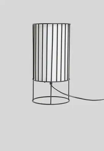 Column table lamp - black & white