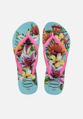 Kids slim floral - blue