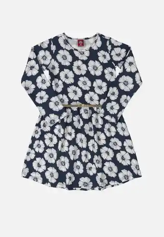 Superbalist Girls floral dress with belt - dark blue offer