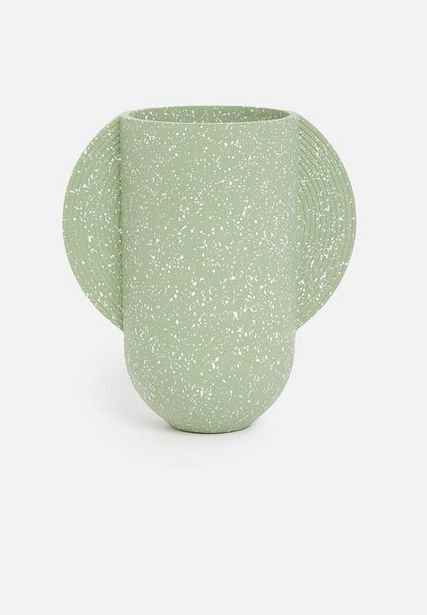 Superbalist Ribbed speckle vase - green offer
