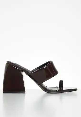 Caden square toe block heel - brown