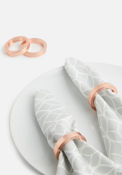 Superbalist Napkin ring set of 4 - rose gold offer