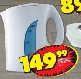 Shoprite ESSENTIALS AUTO KETTLE 1,7L offer