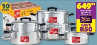 HART ALUMINIUM COOKWARE SET 10-piece per st
