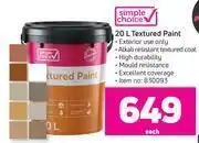 Game Simple choice textured paint-20l offer