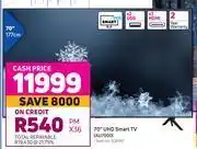 Samsung 70 (177cm) uhd smart tv au7000