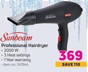 Sunbeam professional hairdryer