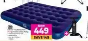 Game Campmaster double flocked airbed plus double action pump offer