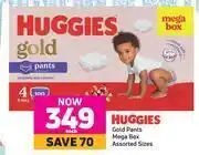 Game Huggies gold pants mega box (assorted sizes)-each offer