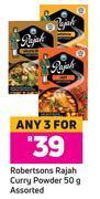Game Robertsons rajah curry powder assorted-for any 3 x 50g offer
