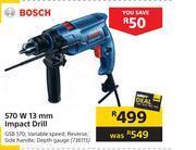 Builders Warehouse Bosch 570w 13mm impact drill offer