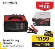 Autoworx smart battery charger