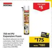 Builders Warehouse Soudal pu expansion foam-750ml offer