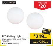Builders Warehouse Lightworx 12w led ceiling light-each offer