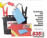 AutoZone Auto kraft 12v portable jump starter/power 8000 mah fed.jbs112-each offer