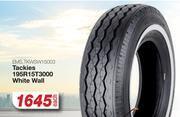 AutoZone Tackies 195r15t3000  (white wall) tyre ems.tksw15003-each offer