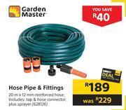 Builders Warehouse Garden master hose pipe & fittings offer
