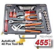 AutoZone Auto kraft 40 pce tool set fed.vtk040-per set offer