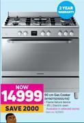 Game Samsung 90cm gas cooker ny90t5010ss/fa offer
