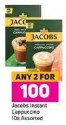 Game Jacobs instant cappuccino assorted-for any 2 x 10's offer