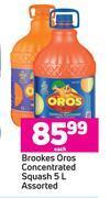 Game Brookes oros concentrated squash assorted-5l each offer