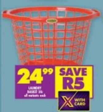 Shoprite Laundry Basket offer