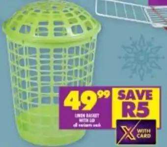 Shoprite Green Basket with Lid offer