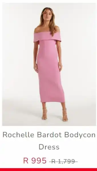 Rochelle bardot bodycon dress