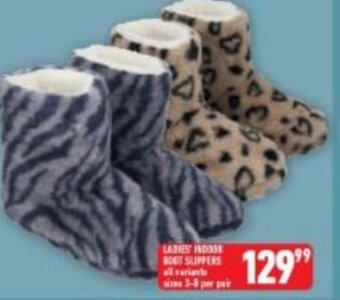 Shoprite Ladies Indoor Boot Slippers offer
