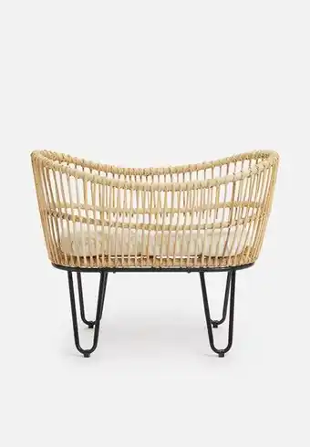 Superbalist Luna rattan cot with foam cushion - natural offer
