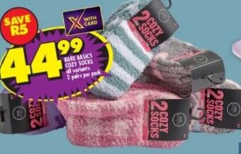 BARE BASICS COZY SOCKS