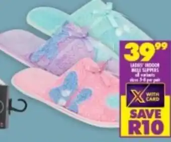 Shoprite Ladies' Indoor Slippers offer