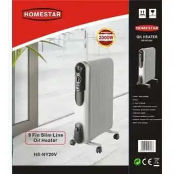 West Pack Lifestyle 9 fin oil heater 3 heat settings offer