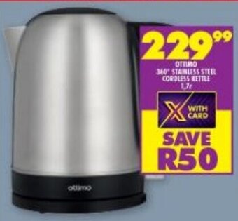 OTTIMO 360 STAINLESS STEEL CORDLESS KETTLE