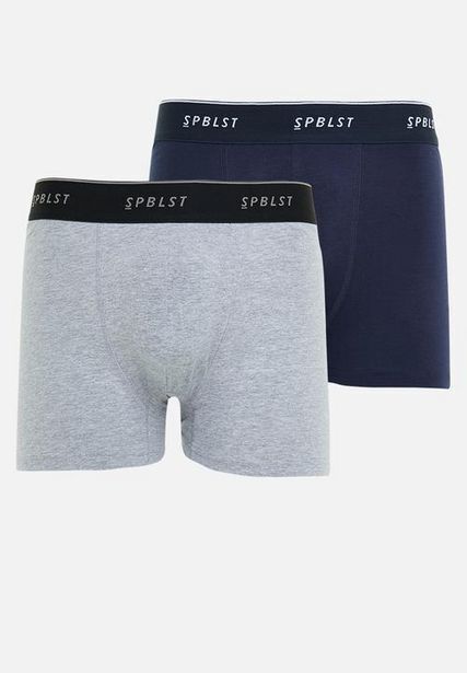 Superbalist 2-pack tex boxer briefs ttb - navy & grey melange offer