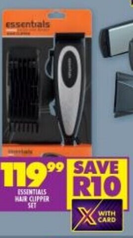 Shoprite ESSENTIALS HAIR CLIPPER SET offer