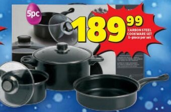 CARBON STEEL COOKWARE SET 5-piece per set