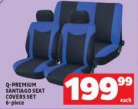 Usave Q-PREMIUM SANTIAGO SEAT COVERS SET 6-piece offer