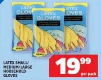 Usave LATEX SMALL/ MEDIUM/LARGE HOUSEHOLD GLOVES offer