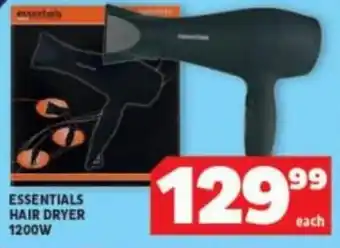 Usave ESSENTIALS HAIR DRYER 1200W offer