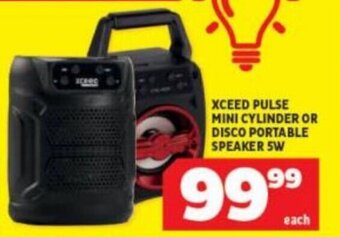 XCEED PULSE MINI CYLINDER OR DISCO PORTABLE SPEAKER 5W