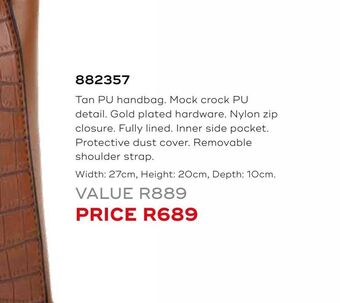 Tan pu handbag