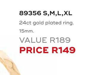 Honey Fashion Accessories 24ct gold plated ring offer