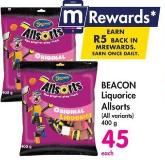 Makro BEACON Liquorice Allsorts (All variants) 400 g offer