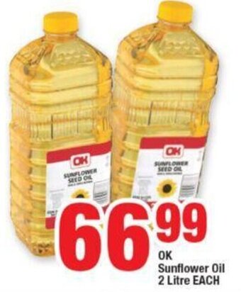 OK Sunflower Oil 2 Litre Each