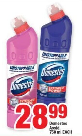OK Foods Domestos Asstd. 750 ml EACH offer