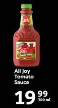 Oxford Freshmarket All Joy Tomato Sauce offer