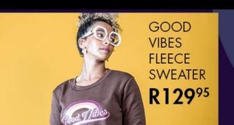 Good vibes fleece sweater